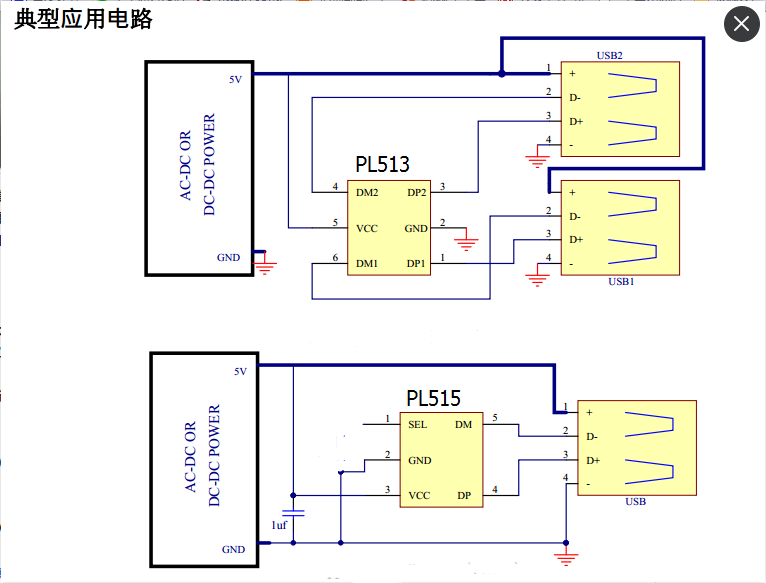 單口USB智能識別IC-PL515,雙口USB充電識別IC-PL513 單口USB智能識別IC-PL515,雙口USB充電識別IC-PL513